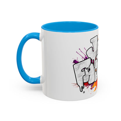 Graffiti 'Java Factory' Color Splash Coffee Mug (11oz & 15oz)