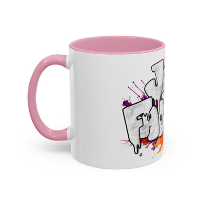 Graffiti 'Java Factory' Color Splash Coffee Mug (11oz & 15oz)