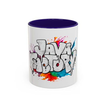 Color Accent Mug | Graffiti Logo