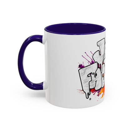 Graffiti 'Java Factory' Color Splash Coffee Mug (11oz & 15oz)