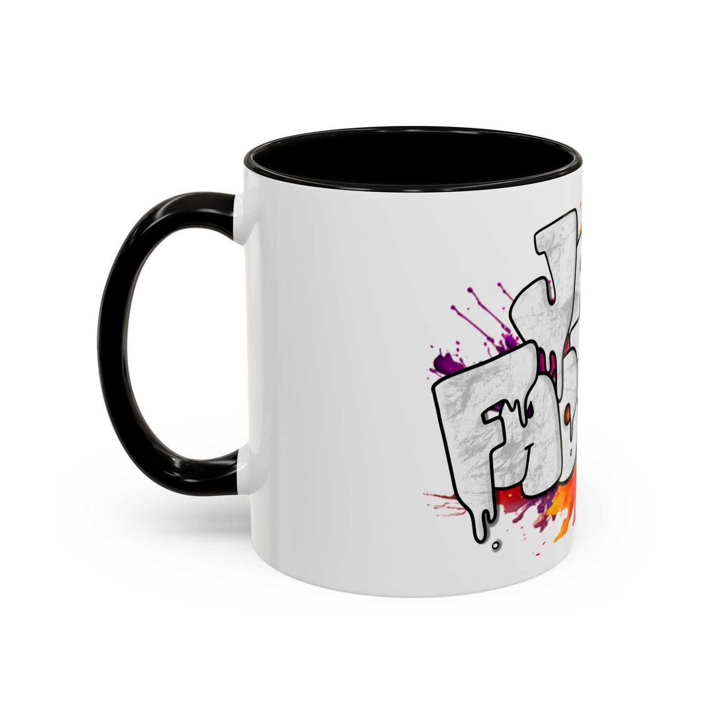 Graffiti 'Java Factory' Color Splash Coffee Mug (11oz & 15oz)