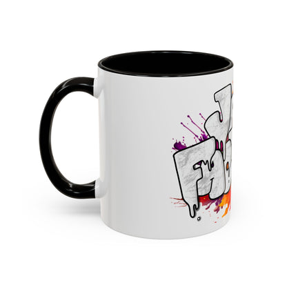 Graffiti 'Java Factory' Color Splash Coffee Mug (11oz & 15oz)