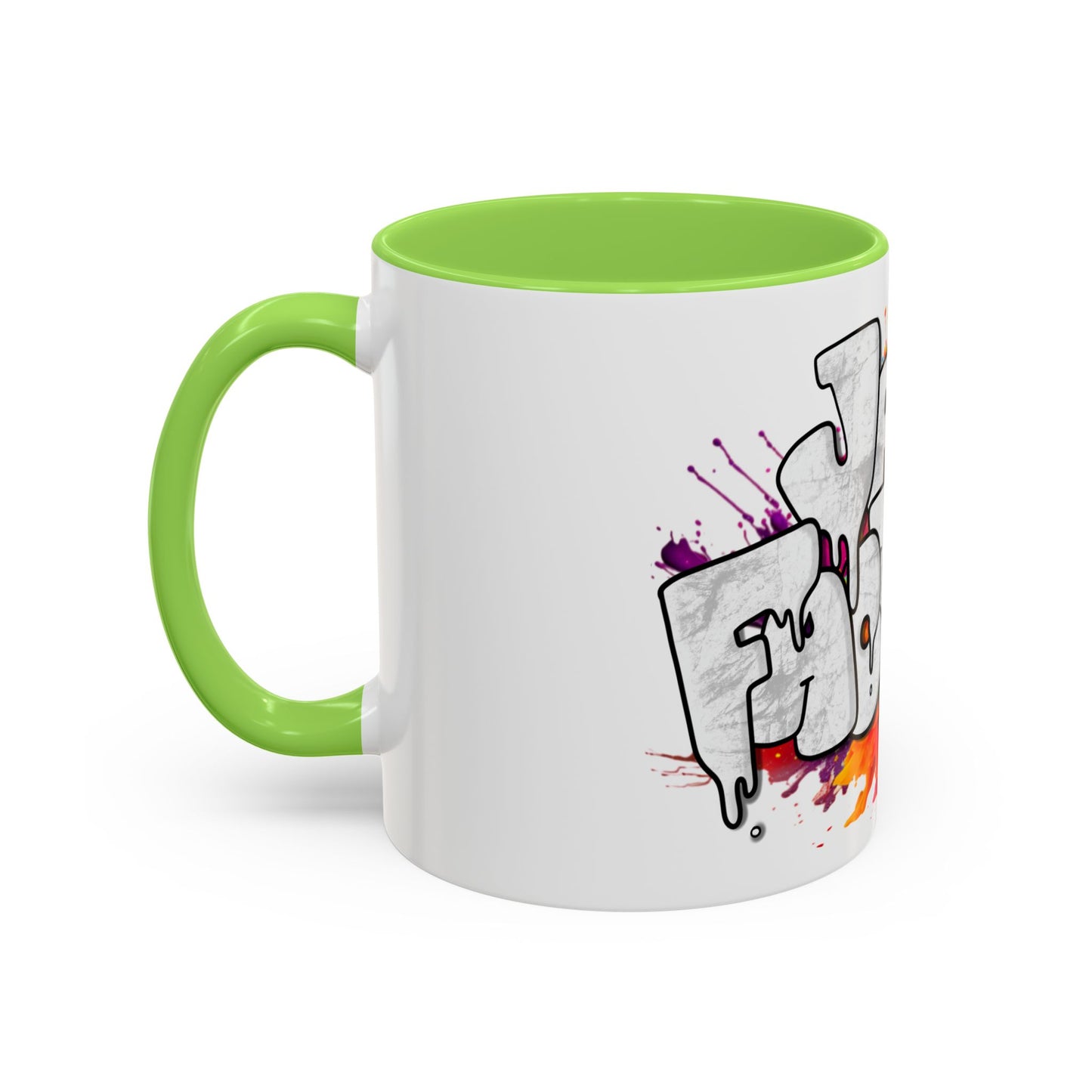 Graffiti 'Java Factory' Color Splash Coffee Mug (11oz & 15oz)