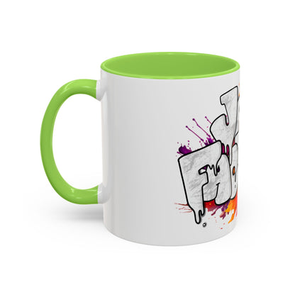 Graffiti 'Java Factory' Color Splash Coffee Mug (11oz & 15oz)