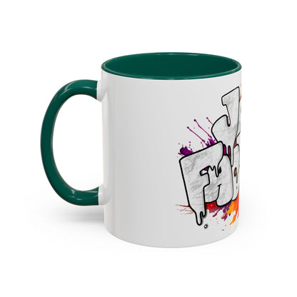 Graffiti 'Java Factory' Color Splash Coffee Mug (11oz & 15oz)