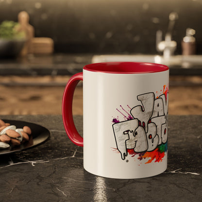 Color Accent Mug | Graffiti Logo