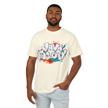 Heavyweight Cotton Tee | Graffiti Logo