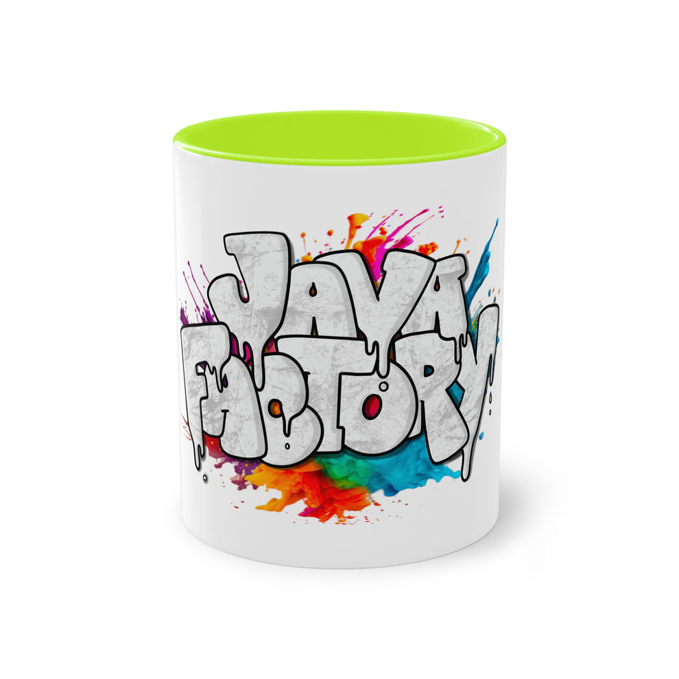 Java Factory Two-Tone Ceramic Mug – Javafactory.com