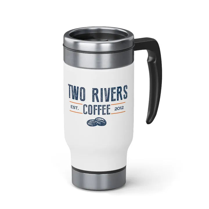 Stainless Steel Travel Mug with Handle, 14oz