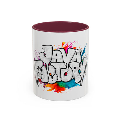 Color Accent Mug | Graffiti Logo
