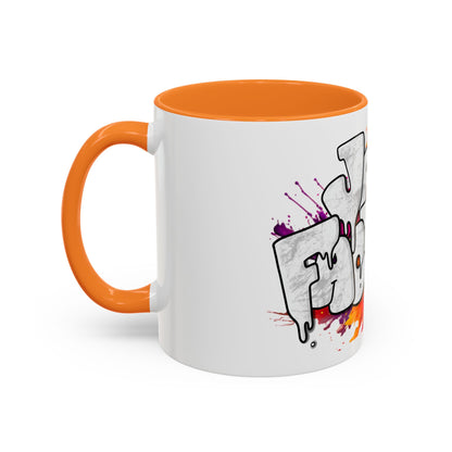 Graffiti 'Java Factory' Color Splash Coffee Mug (11oz & 15oz)
