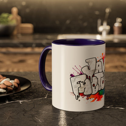 Color Accent Mug | Graffiti Logo