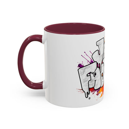 Graffiti 'Java Factory' Color Splash Coffee Mug (11oz & 15oz)