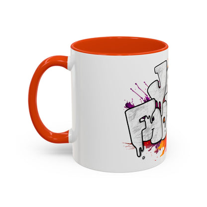 Graffiti 'Java Factory' Color Splash Coffee Mug (11oz & 15oz)