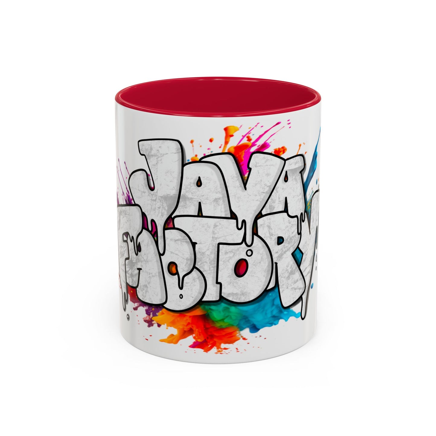 Graffiti 'Java Factory' Color Splash Coffee Mug (11oz & 15oz)