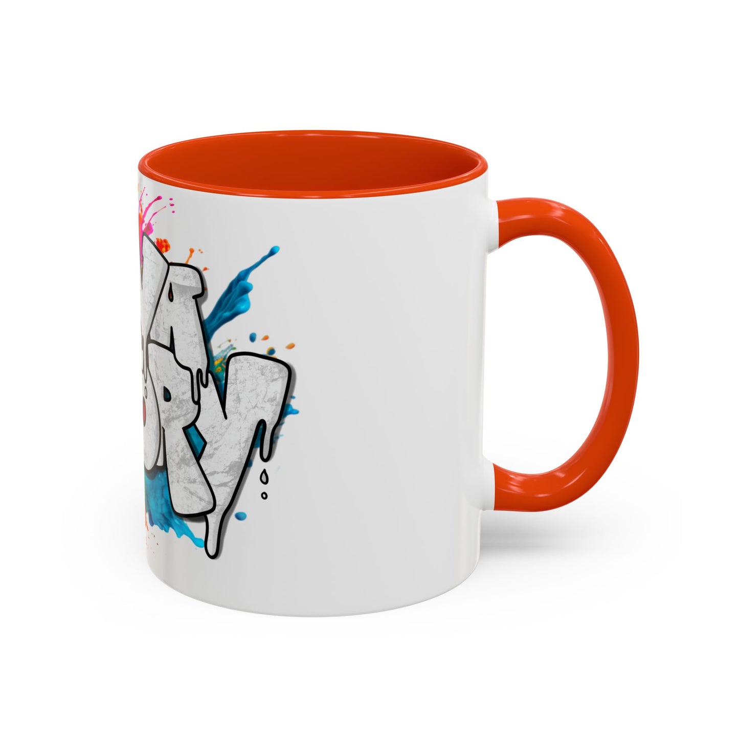 Graffiti 'Java Factory' Color Splash Coffee Mug (11oz & 15oz)