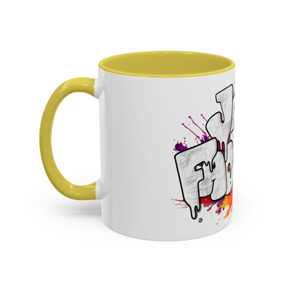 Graffiti 'Java Factory' Color Splash Coffee Mug (11oz & 15oz)