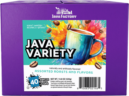 Mixed Flavored and Regular Roasts Coffee Pod Variety Pack