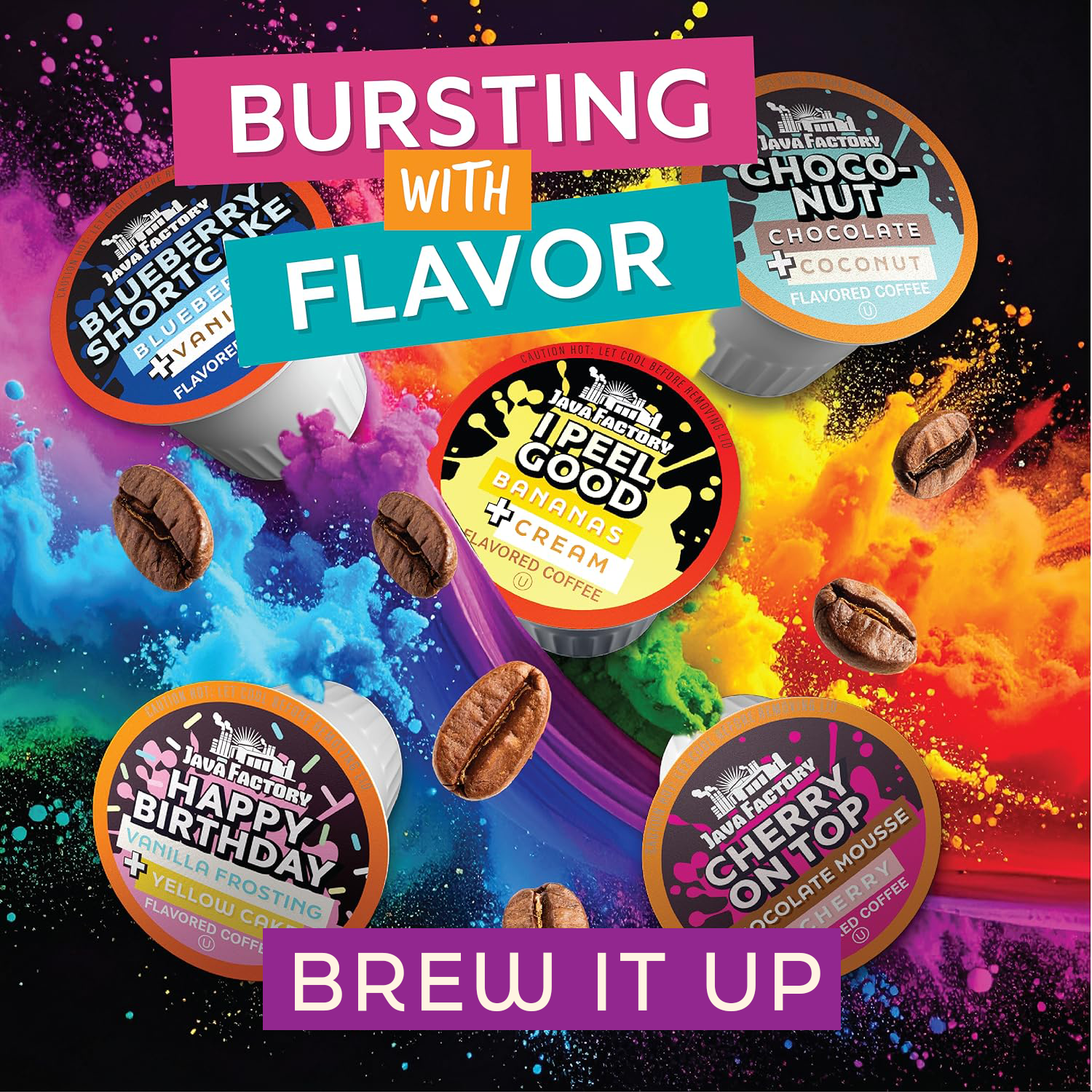 Flavored Coffee Pods Assorted Sampler Variety Pack