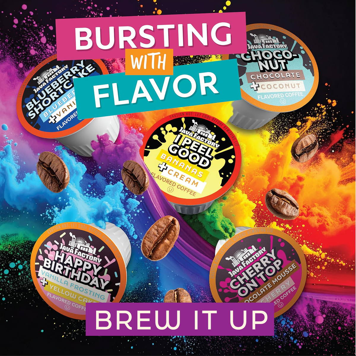 Flavored Coffee Pods Assorted Sampler Variety Pack – Javafactory.com
