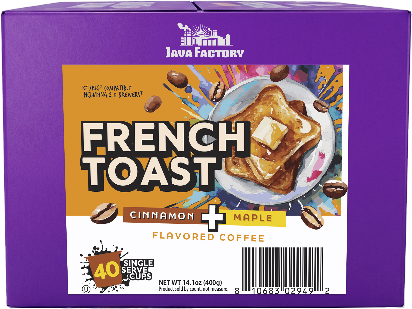 French Toast Coffee Pods with Cinnamon and Maple