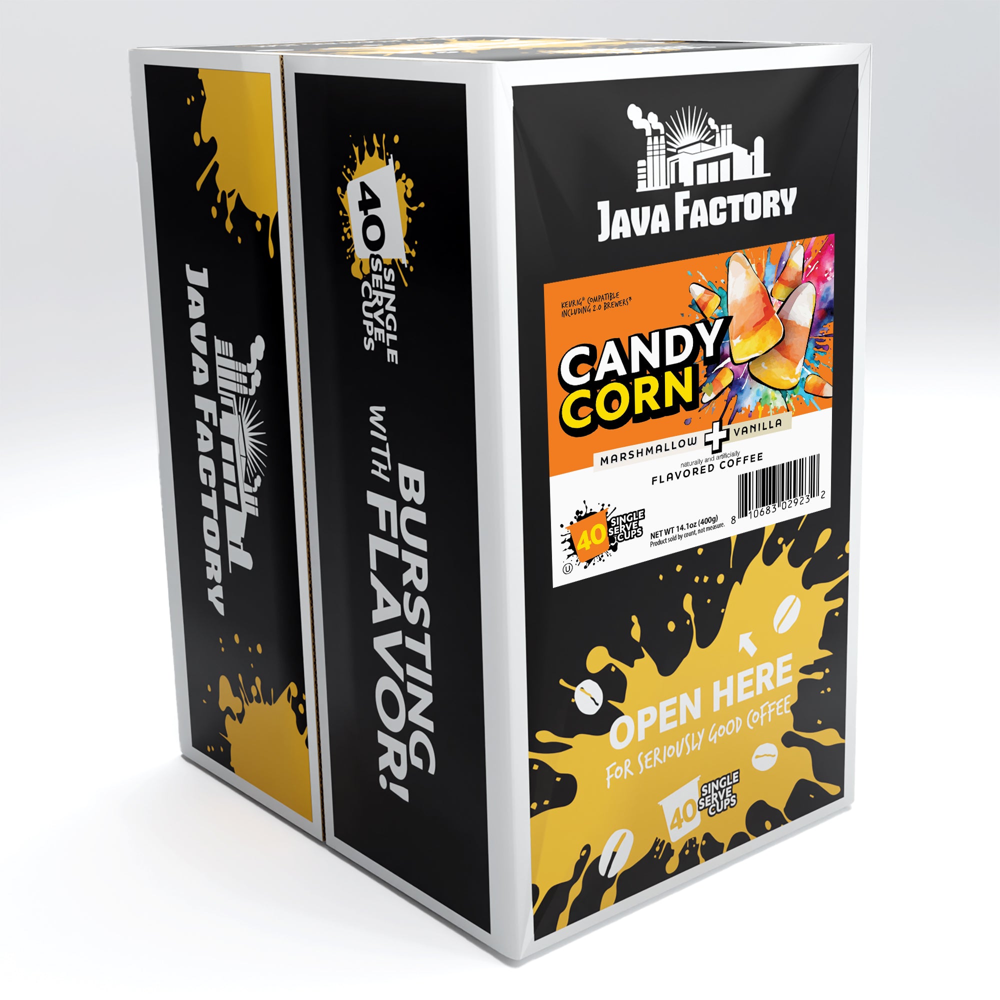 Candy Corn Halloween Flavored Coffee Pods