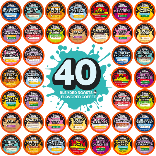 Mixed Flavored and Regular Roasts Coffee Pod Variety Pack