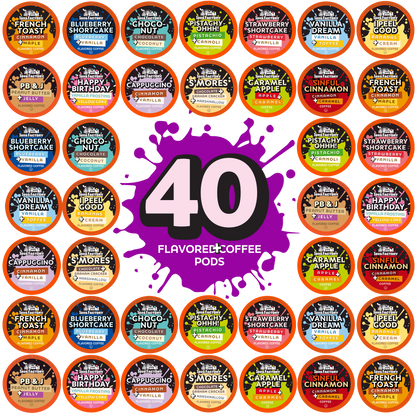 Flavored Coffee Pods Assorted Sampler Variety Pack