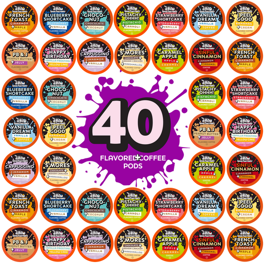 Flavored Coffee Pods Assorted Sampler Variety Pack