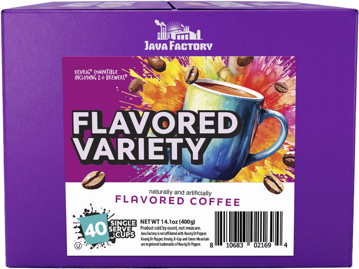 Flavored Coffee Pods Assorted Sampler Variety Pack – Javafactory.com