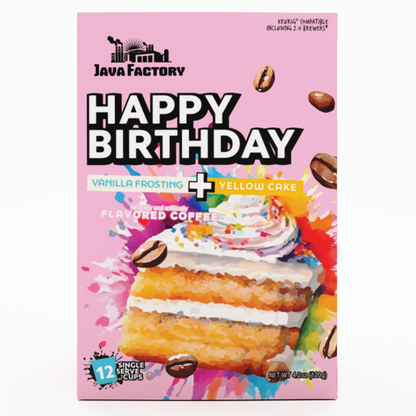 Happy Birthday Flavored Coffee Pods