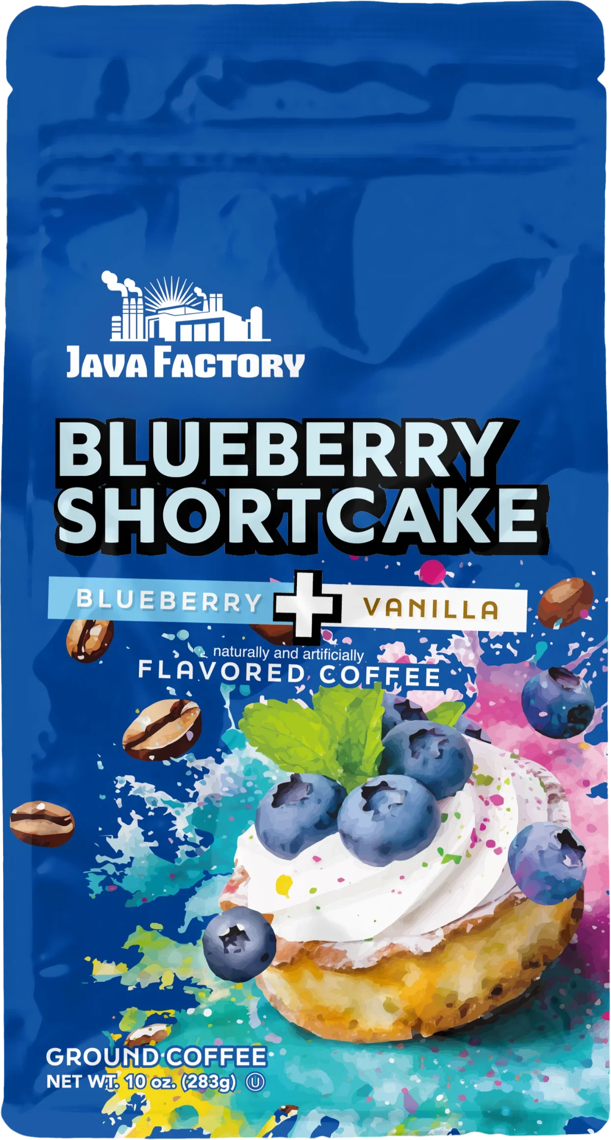 Blueberry Shortcake Ground Coffee - 10 oz – Javafactory.com