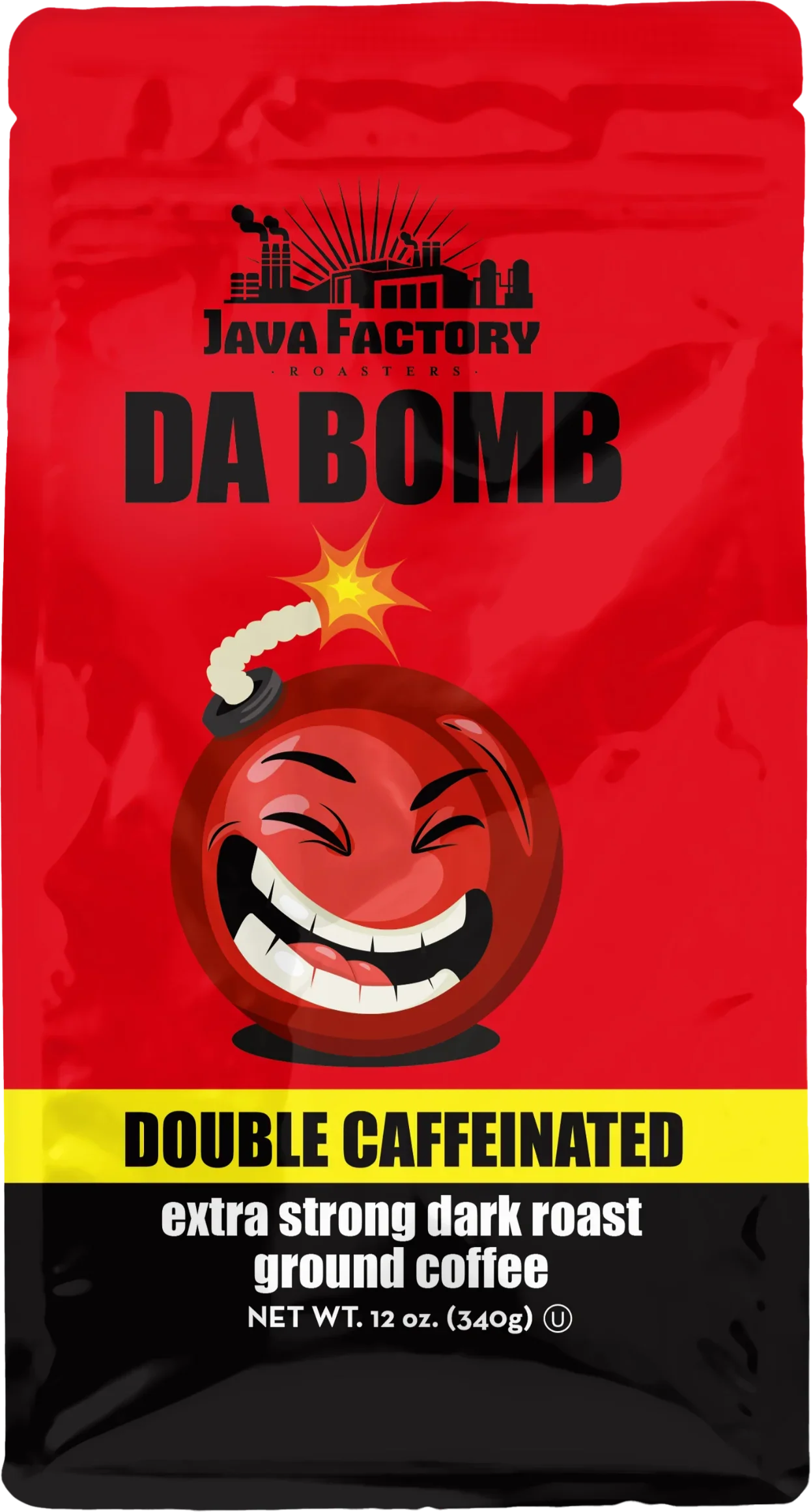 Da Bomb Ground Coffee Double Caffeinated - 12 oz