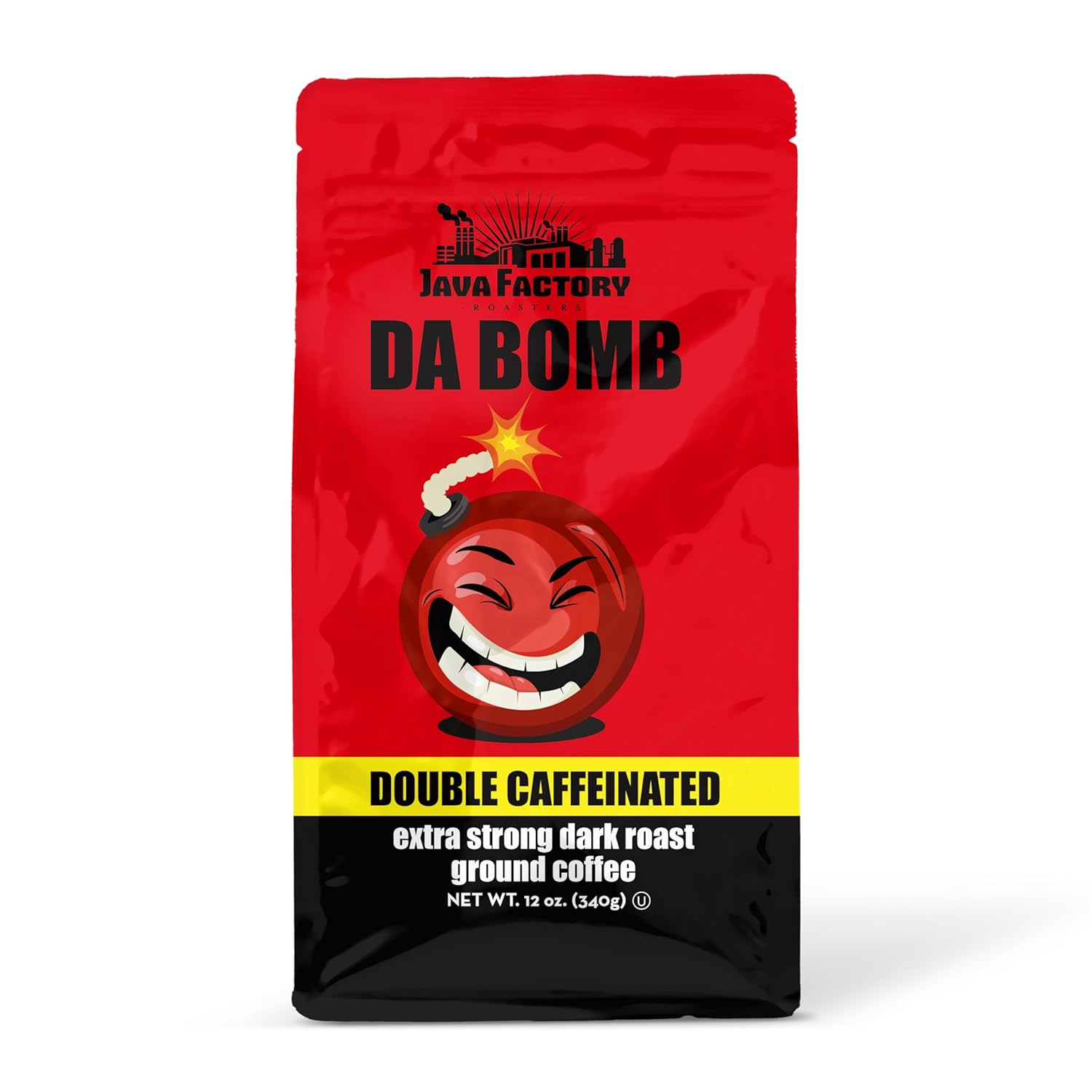 Da Bomb Ground Coffee Double Caffeinated - 12 oz