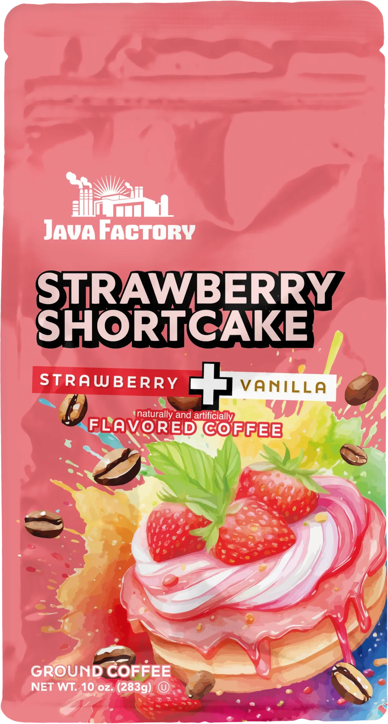 Strawberry Shortcake Flavored Ground Coffee - 10 oz